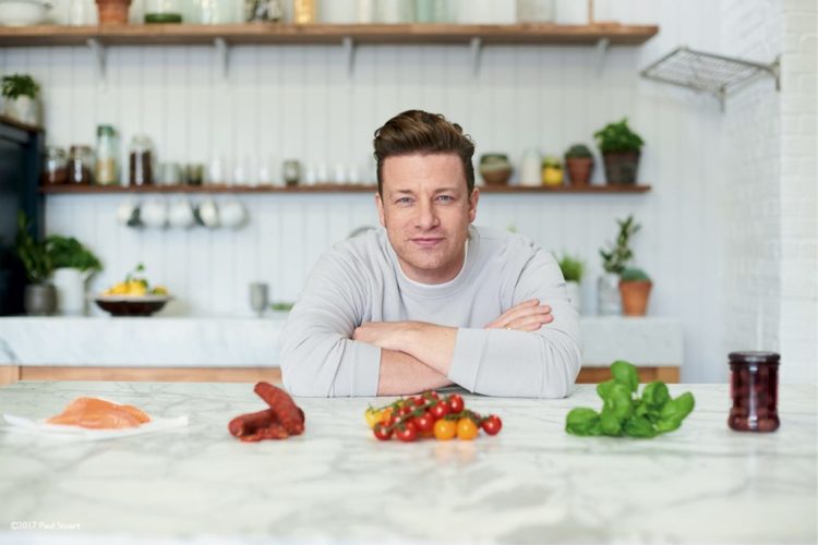 Jamie Oliver, pictured on the front of '5 Ingredients'