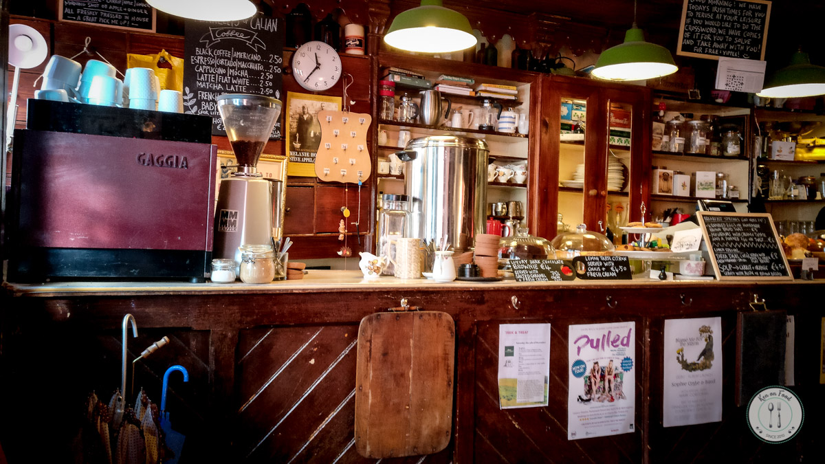 Inside Fennellys, the old bar.