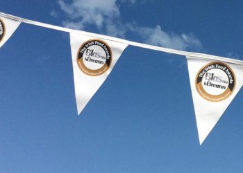Irish Food Awards banners flying in Dingle. Photo: Blas na hEireann/Facebook