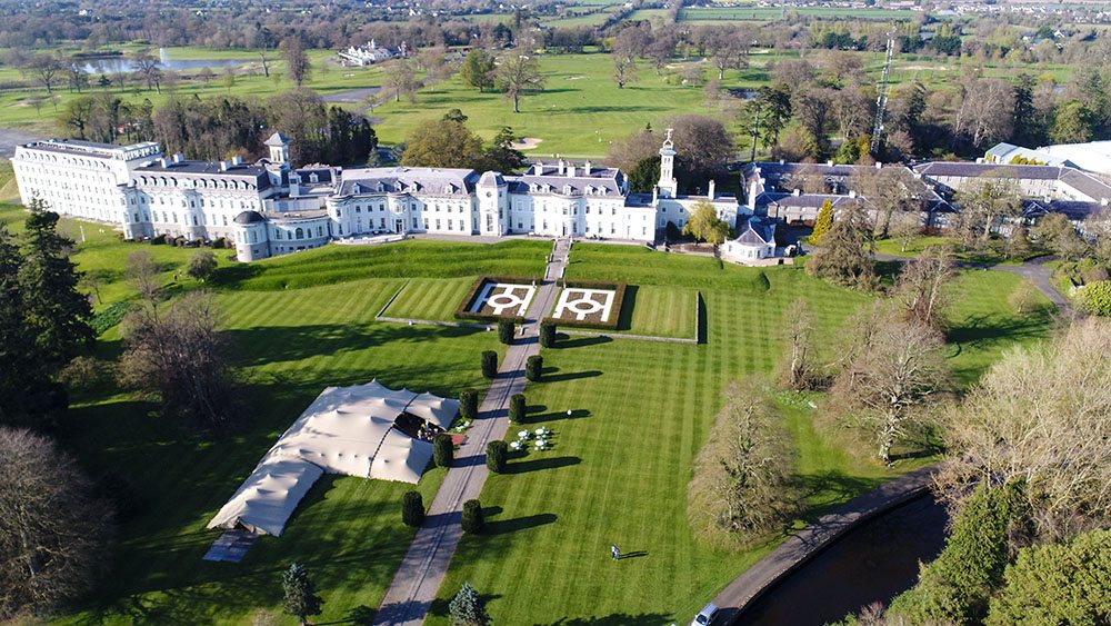 An aeriel photograph of the K Club, Straffan, Kildare. Photo: kclub.ie