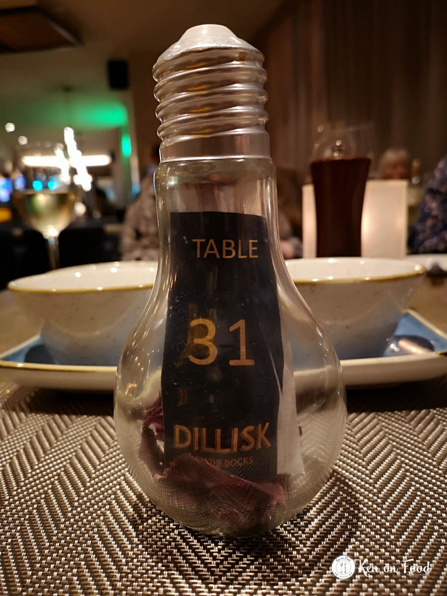 Table 31 at Dillisk. Yes, that is dillisk in the end of a lightbulb table feature.