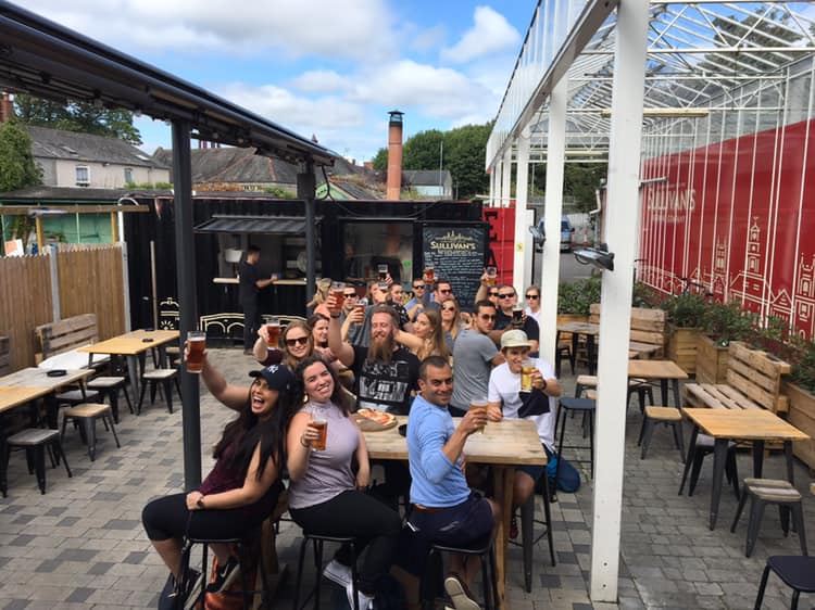 A Kilkenny Cycling Tours group at Sullivan's in Kilkenny. Photo: Kilkenny Foodie Tours/Facebook