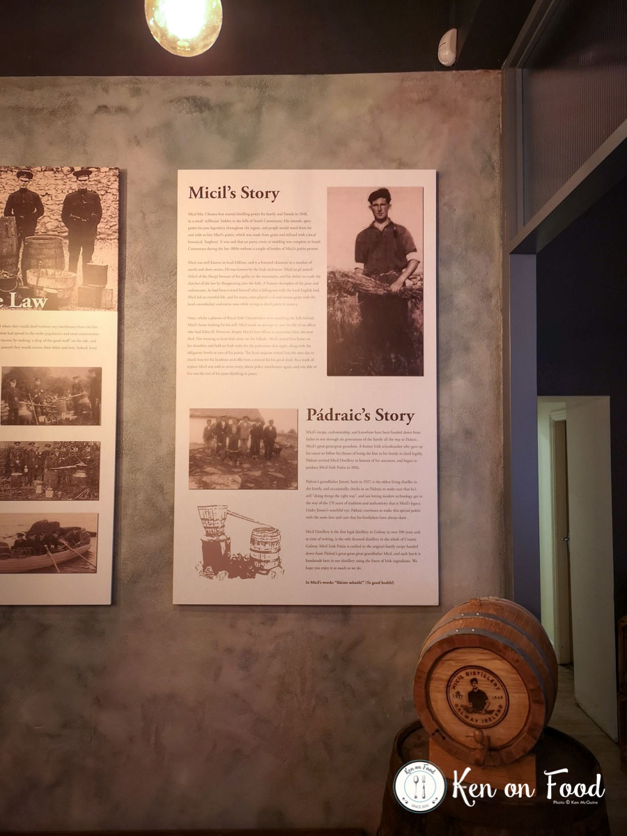 Some of the history at Micil Distillery's visitor experience