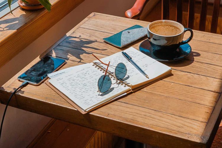 Grab your phone, a diary and a coffee.