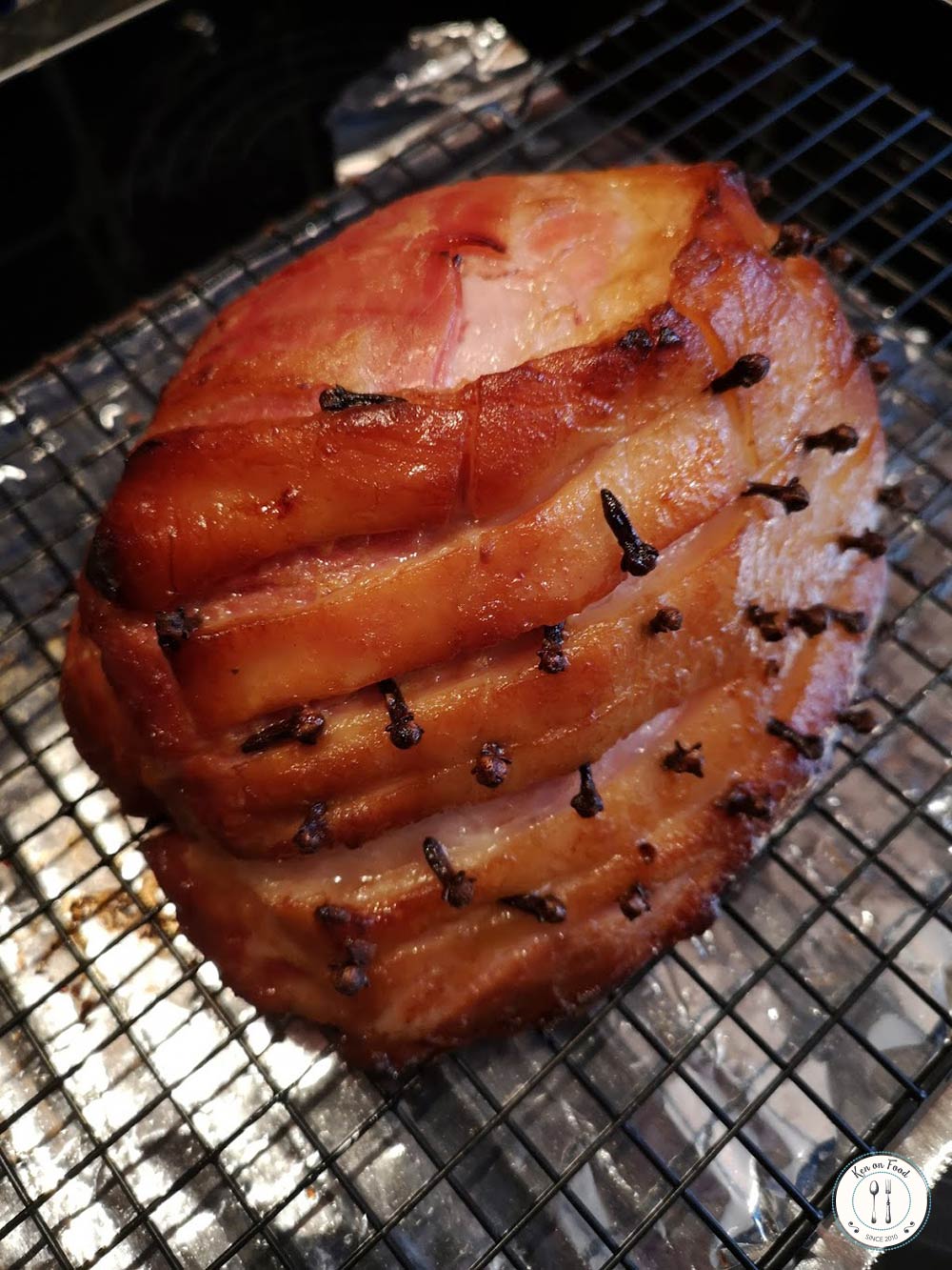 Grilling a precooked outlet ham