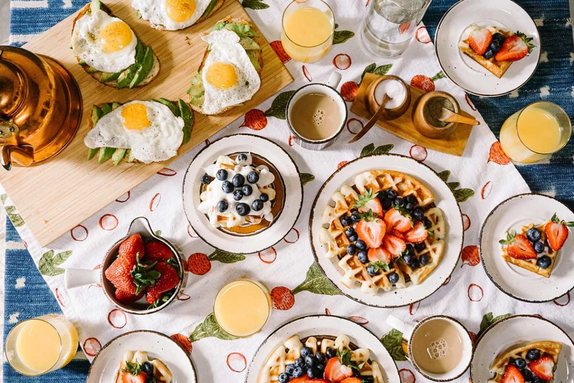 Breakfast pancakes and eggs. Photo: Rachel Park/Unsplash