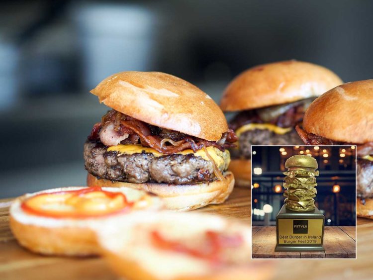 Burger Fest 2019 and, inset, the Golden Burger.