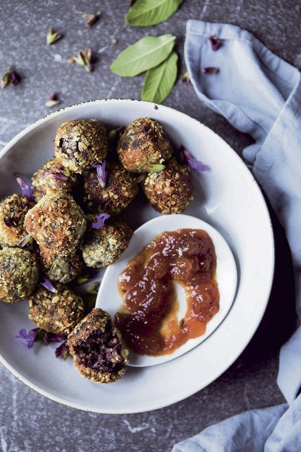 Black pudding dipping fritters by Brian McDermott