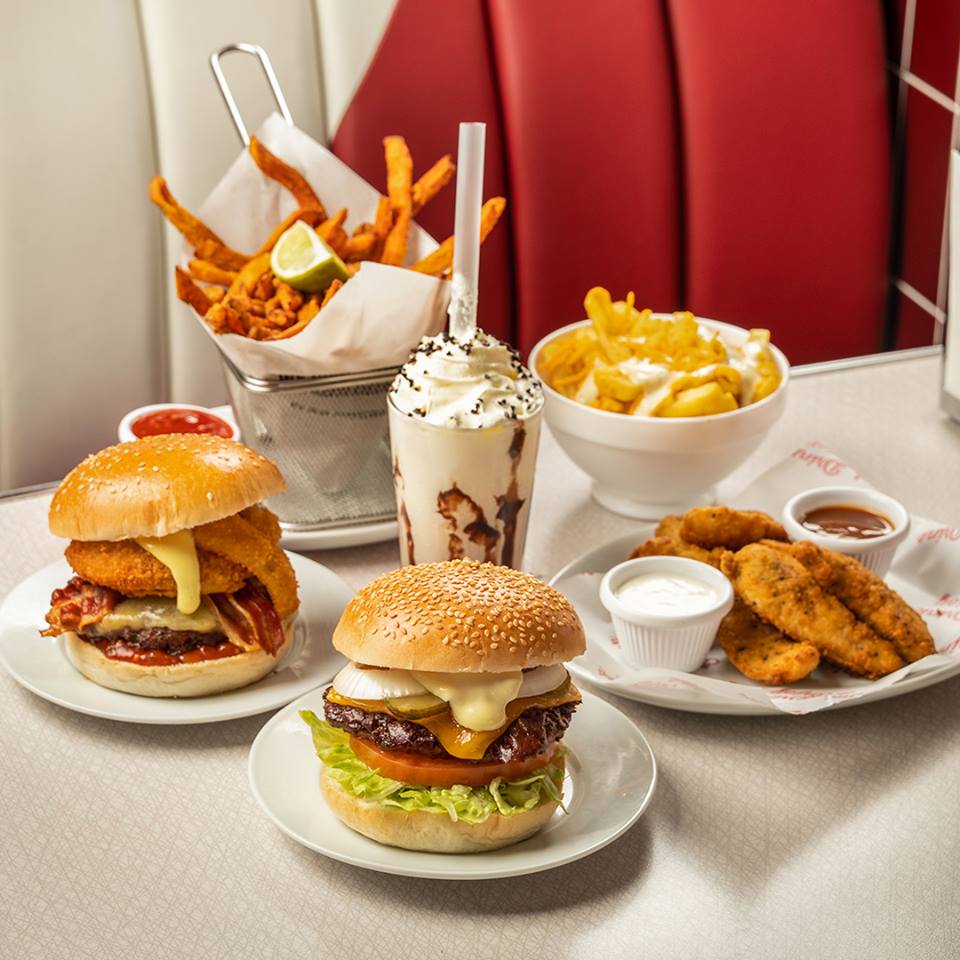 Burgers, chicken, cheese chips and a shake at Eddie Rockets. Photo: Eddie Rockets Ireland/Facebook