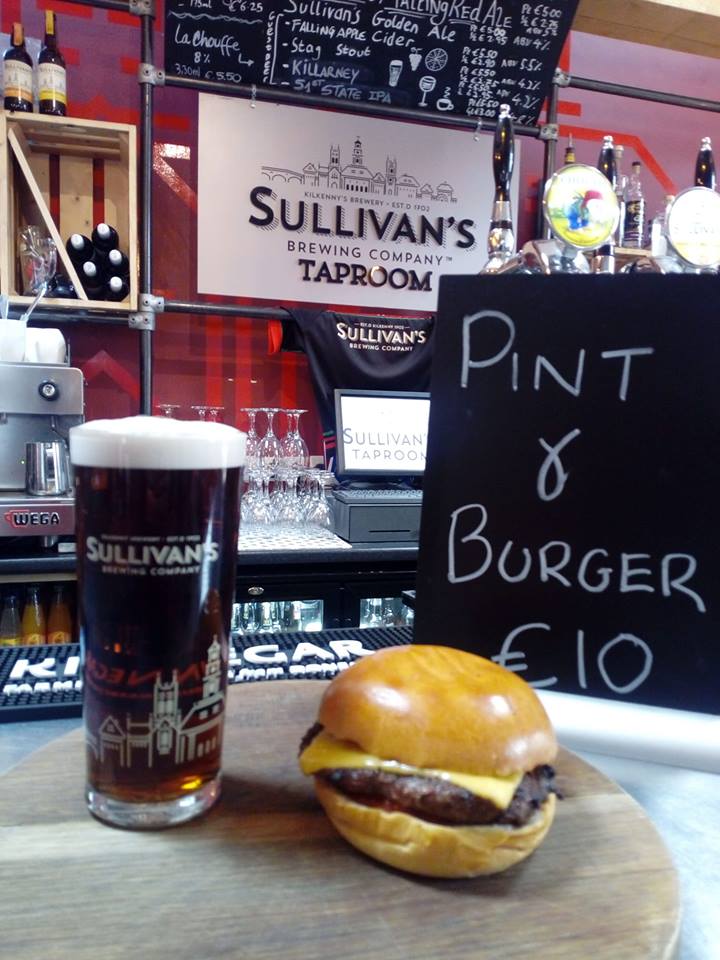 A pint and a burger for a tenner, pulled pork baps also serving at Sullivan's. Photo:Sullivan's Taproom/Facebook