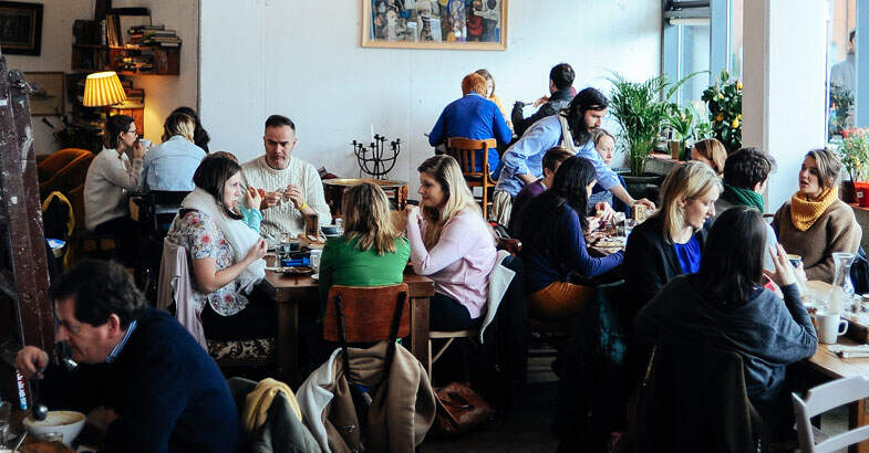 Fumbally Café, circa 2014. Seating arrangements in cafés and restaurants will be changing to facilitate social distancing. Photo: Ireland's Content Pool