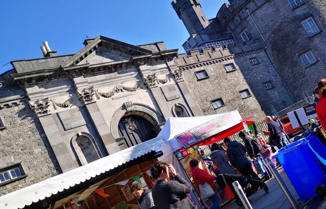 Food traders under Kilkenny Castle at Savour Kilkenny. Photo: Ken McGuire/Ken On Food