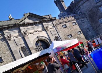 Food traders under Kilkenny Castle at Savour Kilkenny. Photo: Ken McGuire/Ken On Food