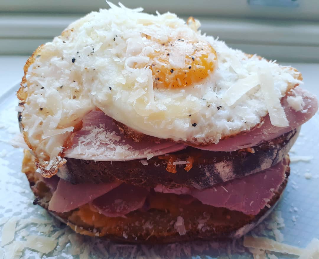 The Muse Croque Madame on Speltbakers sourdough