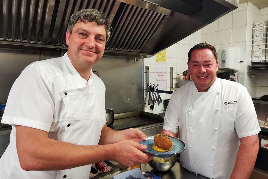 Chef Nicky Foley (Solas Tapas) and Neven Maguire