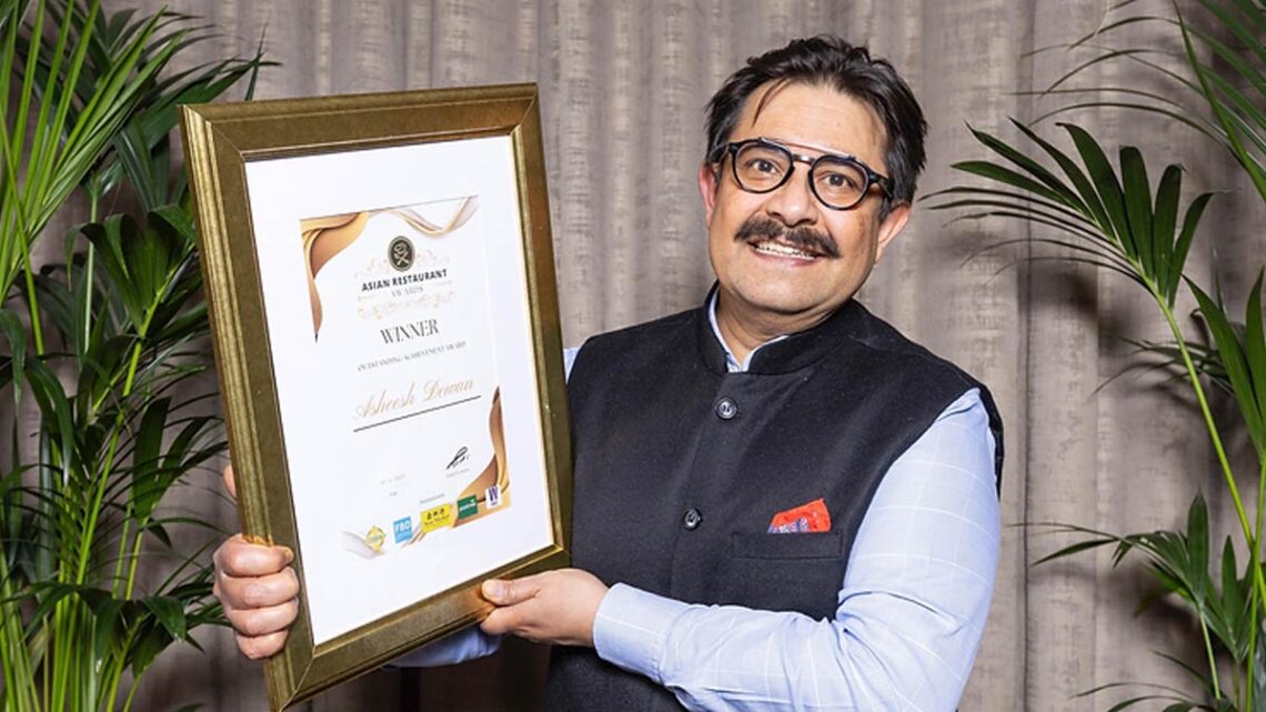 Asheesh Dewan, winner Outstanding Achievement Awards. Photo: AsianRestaurantAwards.ie