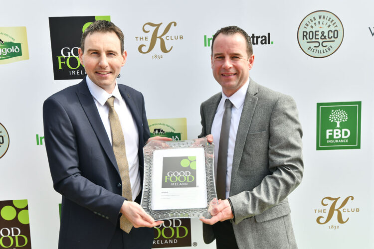 James OShea and Keith Walsh of O'Shea Farms, winners of the Sustainability Award 2023. Photo: Kevin McFeely / FLY media