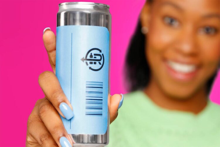 Re-turn logo on a can. Publicity image.