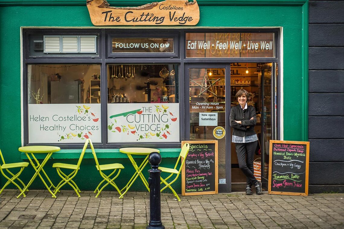 Helen Costelloe outside The Cutting Vedge, Kilkenny.