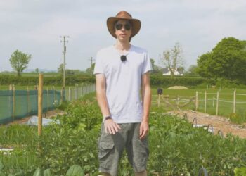 Shane Hatton in a still from his latest documentary detailing the progress of Bosco's Garden in Kilkenny.