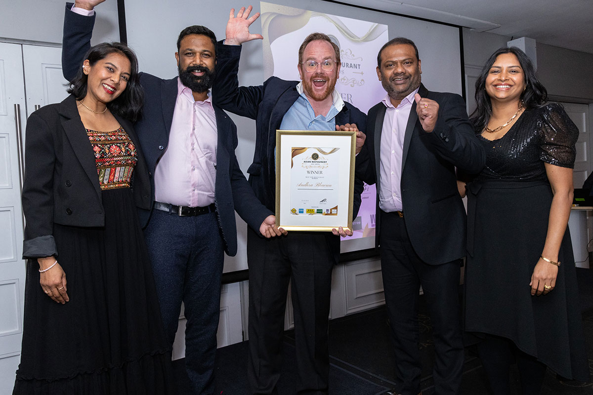 The team from Andhra Bhavan (Dublin), named Best New Restaurant Dublin. Photo: Paul Sherwood Photography