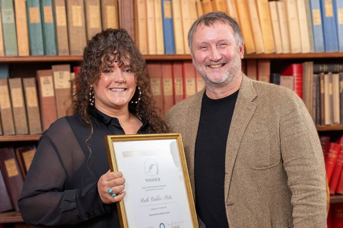 Kilkenny food and lifestyle photographer Ruth Calder-Potts with Odaios Foods' Jason O'Brien