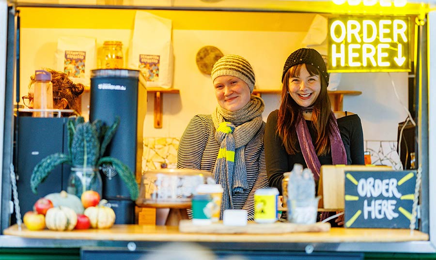 Some of the team from Happy Valley Coffee at Savour Kilkenny. Photo: Dylan Vaughan