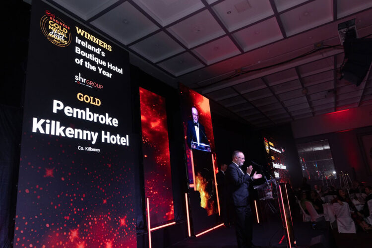 Pembroke Kilkenny were named Ireland's Best Boutique Hotel at the 2024 Virgin Media Business Gold Medal Awards. Photo: Paul Sherwood